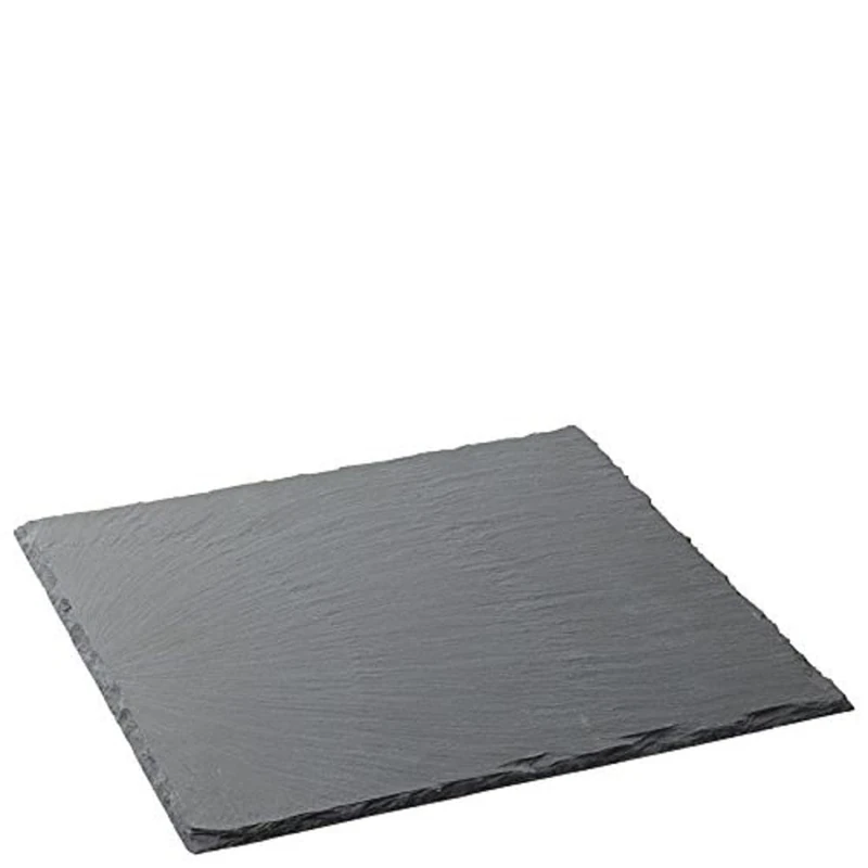 Utopia Mineral Collection Square Slate Platters 28cm - Pack of 6 | Slate Presentation Platters