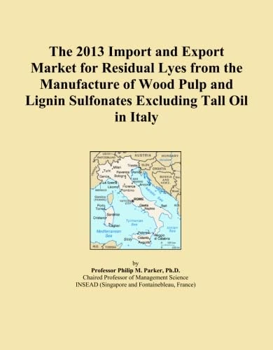 The 2013 Import and Export Market for Residual Lyes from the Manufacture of Wood Pulp and Lignin Sulfonates Excluding Tall Oil in Italy
