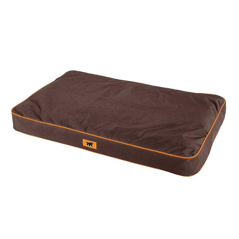 Ferplast Dog Mat & Cat Mat - Orthopedic Dog Bed Small - Machine Washable - Dog Mattress - Cat Bed - Waterproof & Scratchproof - Removable Padding - Soft Dog Bed - Polo - 65 x 40 x h 8 CM, S, BROWN