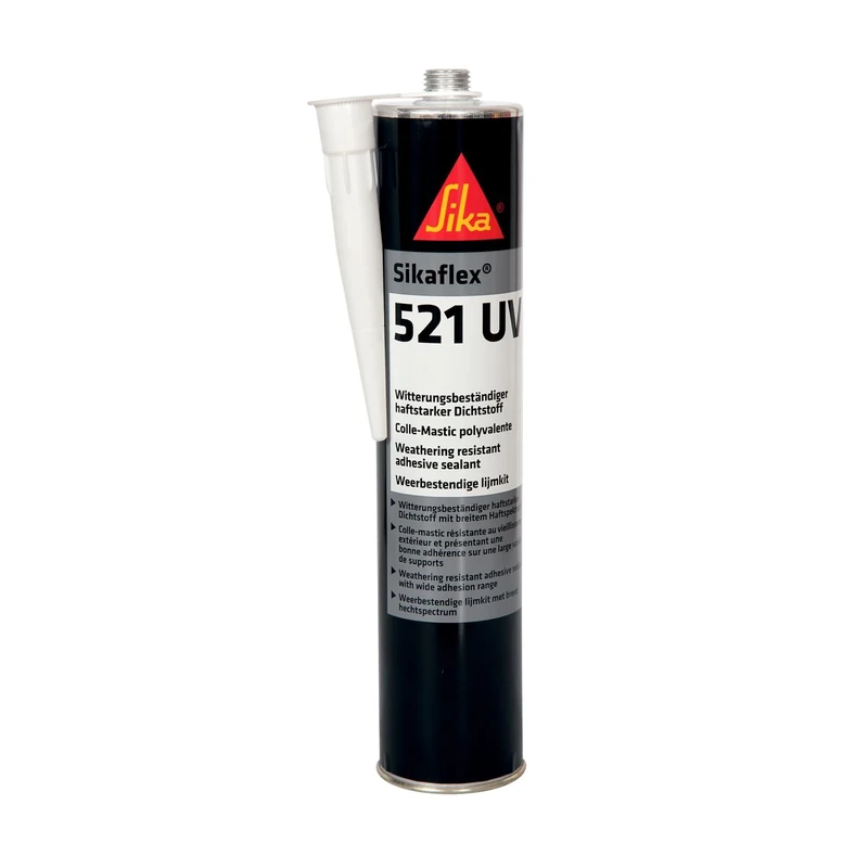 Sika Sikaflex 521 UV – Weathering Resistant STP Adhesive Sealant – Multipurpose – Low Odour – Age And Weather Resistant – Light Grey – 300ml