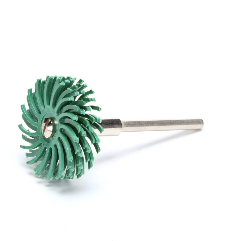 Scotch-Brite(TM) Radial Bristle Disc, 35000 rpm, 1 Diameter, 50 Grit, Green (Pack of 24)