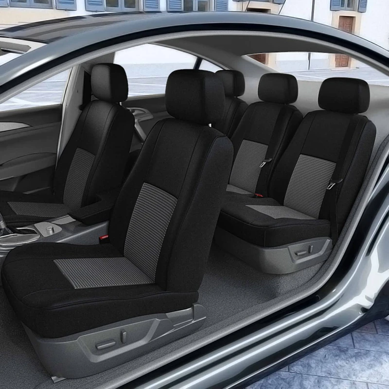 DBS - 19397 Car seat cover - custom made - high-end finish - fast installation - compatible with Airbag - Isofix - steering wheel left