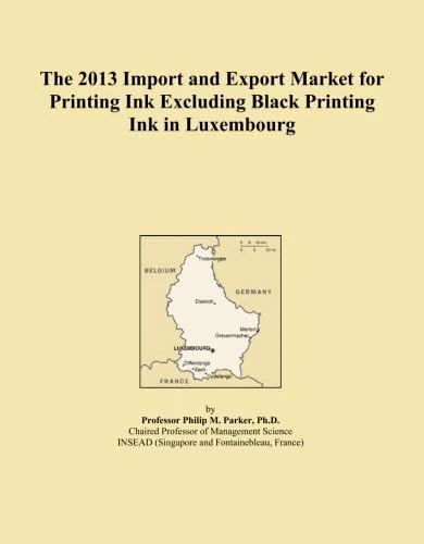 The 2013 Import and Export Market for Printing Ink Excluding Black Printing Ink in Luxembourg