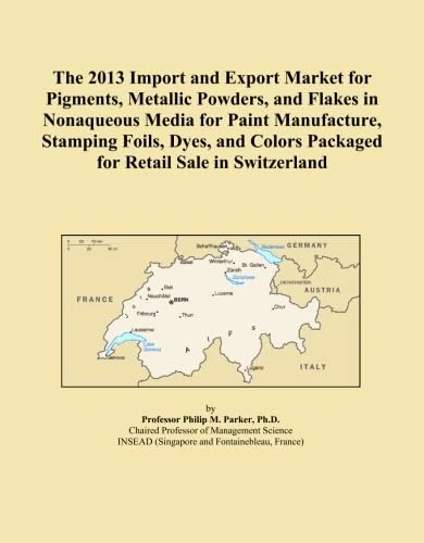 The 2013 Import and Export Market for Pigments, Metallic Powders, and Flakes in Nonaqueous Media for Paint Manufacture, Stamping Foils, Dyes, and Colors Packaged for Retail Sale in Switzerland