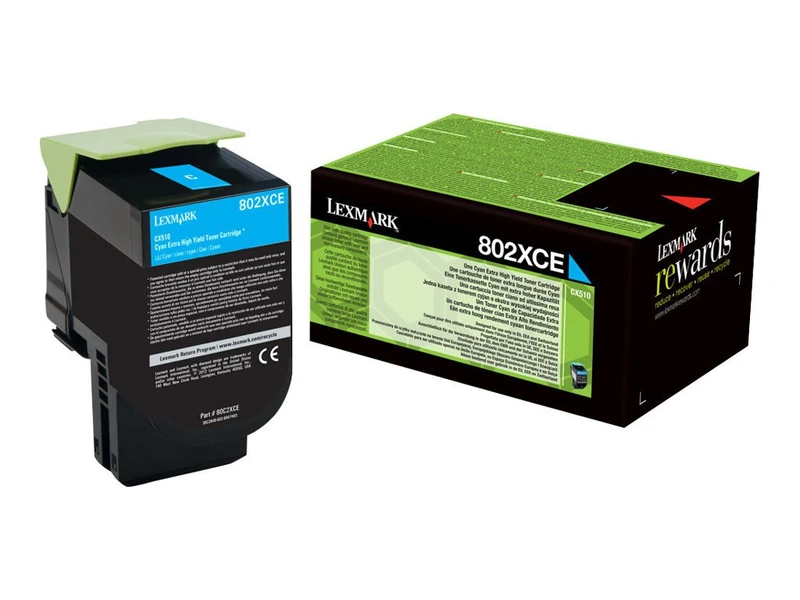 Lexmark 80C2XCE Laser Toner for CX510DE - Cyan