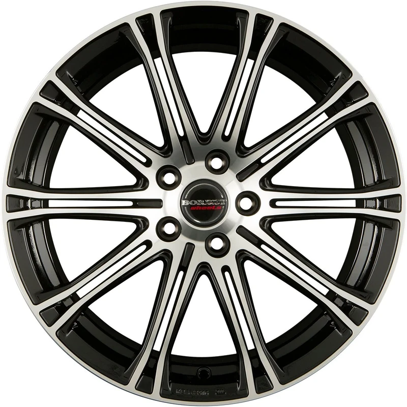 Borbet CW 1 8 x 18 ET 45 Bolt Circle 5 x 108 Hub Centering 72.5 CW1 80845108572.5HS, Hyper Silver
