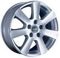 Borbet CA 7 x 16 ET 40 Bolt Circle 5 x 105 Hub Centering 56.62 CA 70640105556.6KS, Crystal Silver