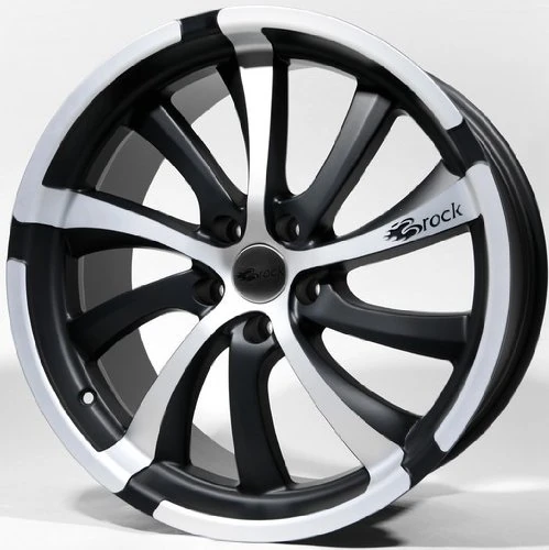 Brock – 4 X 8.5 J B23 R20 Matte Black Polished PCD 5 x 112 Et42 66.6 CB Papers Alloy Adjustment