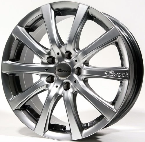 Brock B21 7.5 x 17 ET 38 Bolt Circle 4 x 114 Hub Centering 72.6 580069923, Chrome Silver Painted