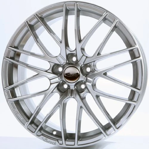 Brock B30 7.5 x 17 ET 35 Bolt Circle 5 x 112 Hub Centering 66.6 580070782, Crystal Silver Painted