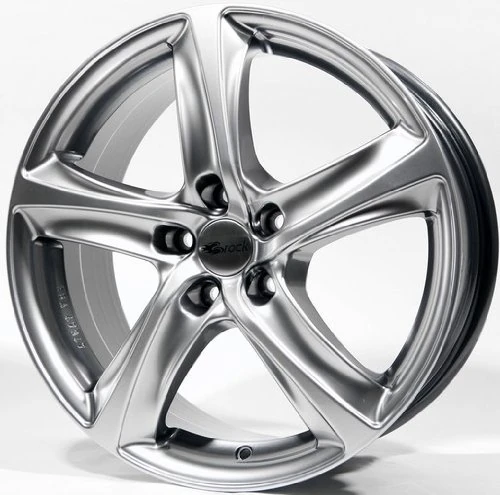 Brock B25 8 x 18 ET 15 Bolt Circle 5 x 120 Hub Centering 76.9 580070310, Chrome Silver Painted