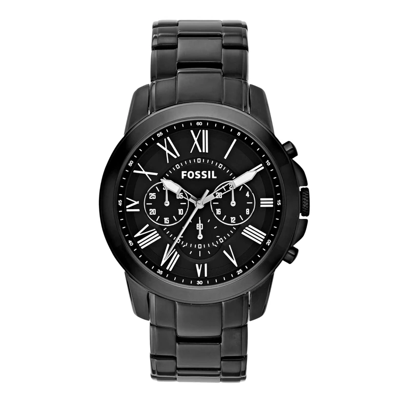 Fossil Grant Watch for Men, Quartz Chronograph movement with Stainless steel Strap