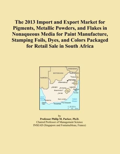 The 2013 Import and Export Market for Pigments, Metallic Powders, and Flakes in Nonaqueous Media for Paint Manufacture, Stamping Foils, Dyes, and Colors Packaged for Retail Sale in South Africa