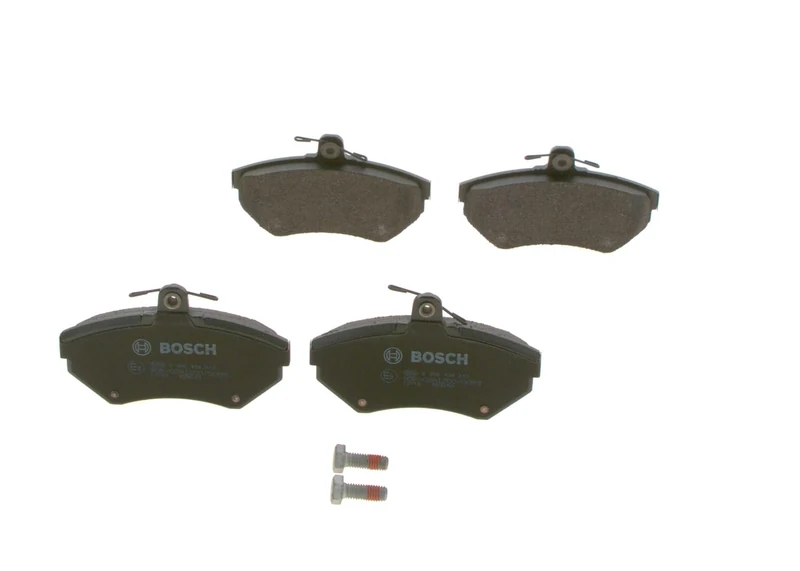 Bosch BP237 - Brake Pads Car Front Axle - Bosch Quality - Reduced Noise and Dust - ECE-R90 Certified - Copper-Free - 1 Set of 4 Pads - With Accessories