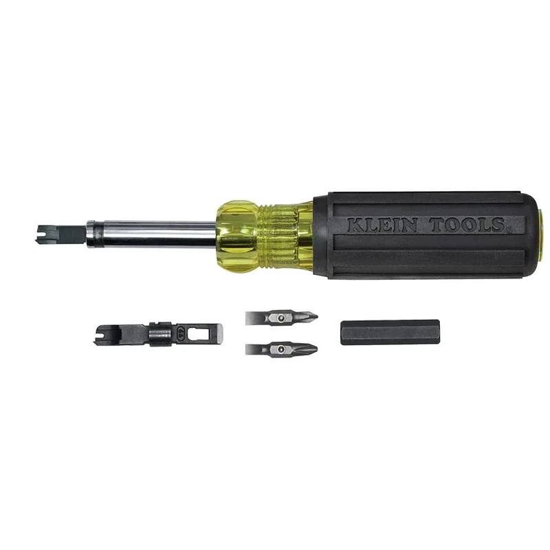 Klein VDV001-081 8-in-1 Punch Down Screwdriver Multi-Tool, Multi-Colour