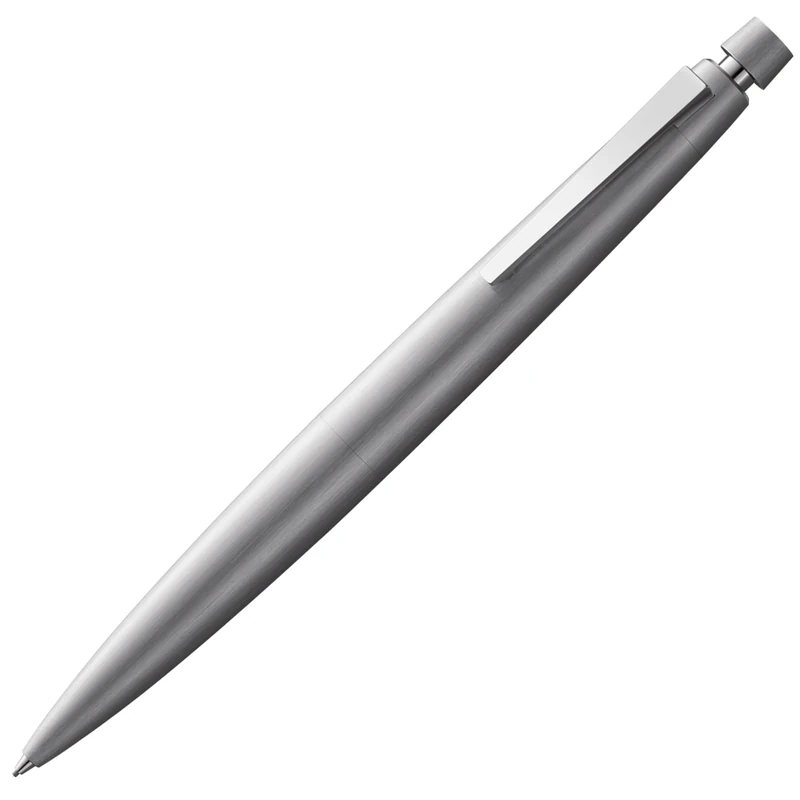 Lamy 2000 silver - elegant mechanical pencil in a velvet-matt polished stainless steel casing - perfectly balanced - pencil M 40 fine-line refill in line width 0.7 mm & eraser tip