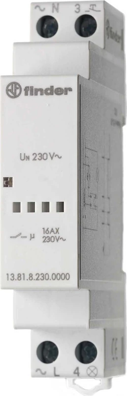 Finder 138182300000PAS Timing Step Relay 230 V 1 NO 16 A
