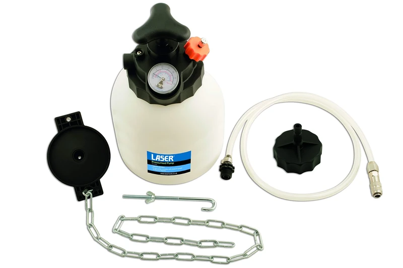 Laser 5642 Manual Brake Bleeder with Universal Adaptor