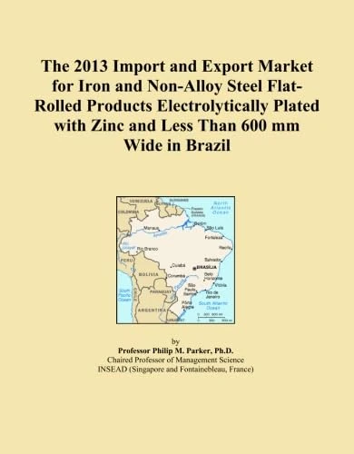 The 2013 Import and Export Market for Iron and Non-Alloy Steel Flat-Rolled Products Electrolytically Plated with Zinc and Less Than 600 mm Wide in Brazil