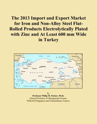The 2013 Import and Export Market for Iron and Non-Alloy Steel Flat-Rolled Products Electrolytically Plated with Zinc and At Least 600 mm Wide in Turkey