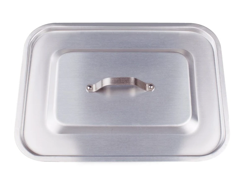 Pentole Agnelli Professional Aluminium 3 Mm. Flat Rectangular Lid With Round Angles, Diameter 55 Cm.