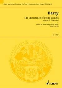 The Importance of Being Earnest: Opera in 3 acts based on the text by Oscar Wilde. Partition d'étude.