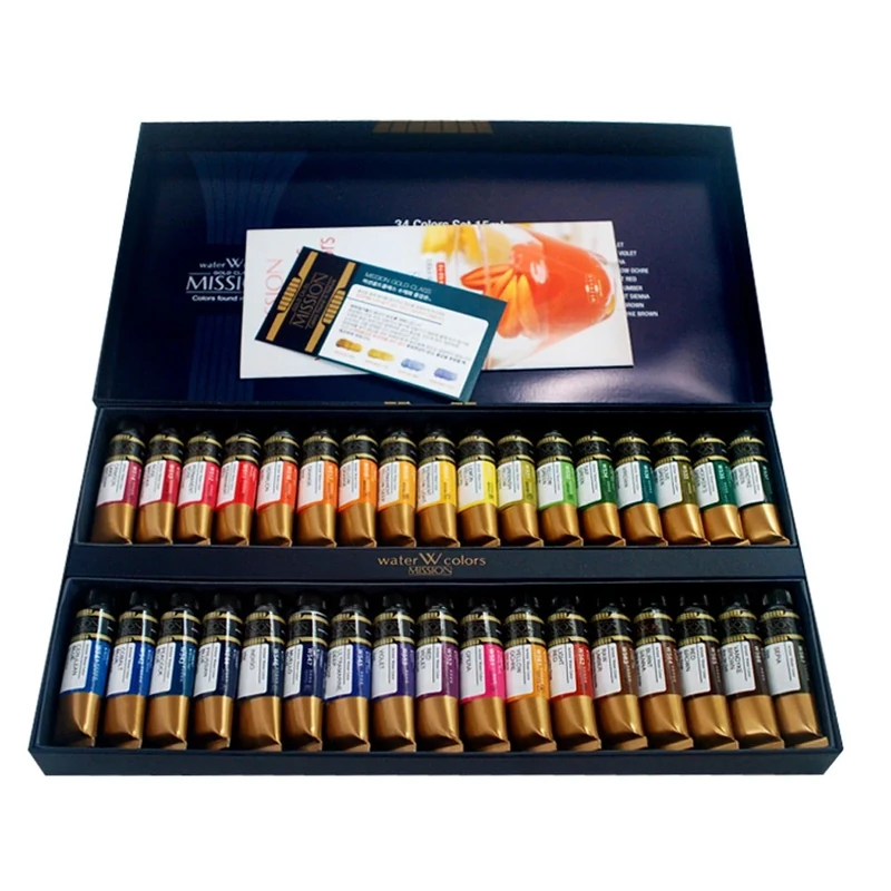 Mijello Mission Gold Water Color Set, 34 Colors