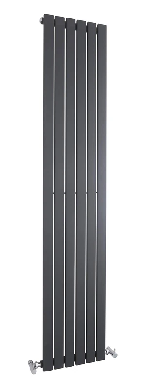 Hudson Reed HLA72 Sloane | | Modern Bathroom Vertical Designer Single Panel Radiator, 1800mm x 354mm, Anthracite