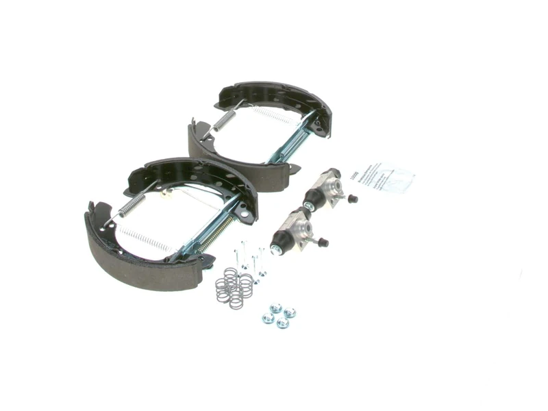 Bosch KS547 Kit Super Pro - Rear drum brake kit - 1 pre-assembled set, 2 wheel brake cylinders, 4 brake shoes