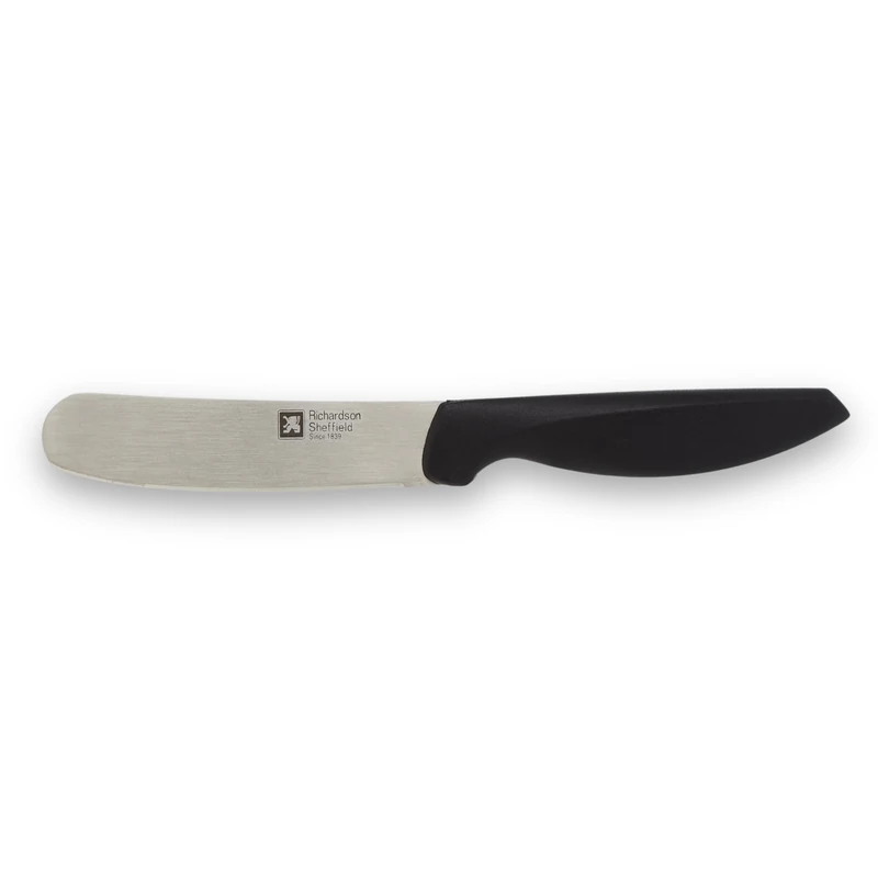Richardson Sheffield Carded Butter Spreader, 18/0 Stainless Steel, Dishwasher Safe, Mirror Finish, ABS Handle
