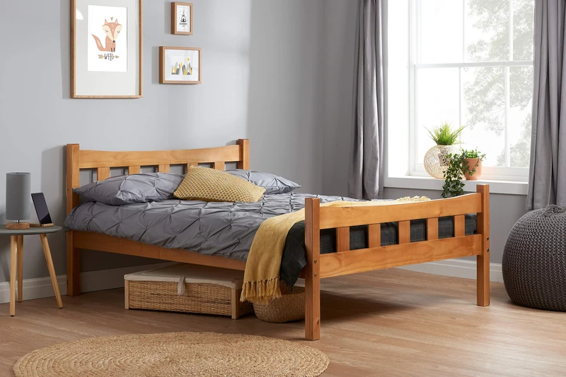 Birlea Miami Bed - Pine, Small Double