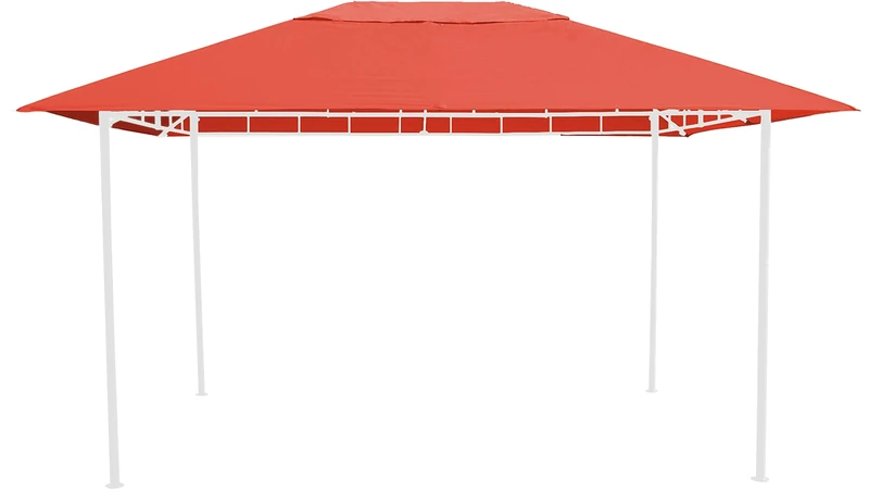 GRASEKAMP Qualität seit 1972 48116 GRASEKAMP Quality Since 1972 Roof for Garden Antique Gazebo Party Tent 3 x 4 m Terra, Orange, L x B 400 x 300 cm