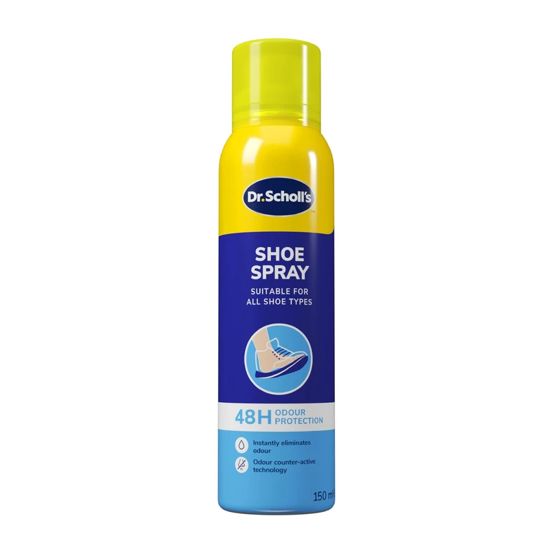 Dr. Scholl’s Fresh Step Anti Odour Shoe Spray, Eliminates Odor For Up To 48 Hours. Fresh Scent, Quick Drying, Suitable For All Shoe Types, Running Trainers, Sports, & More, 150ml, Pack of 1