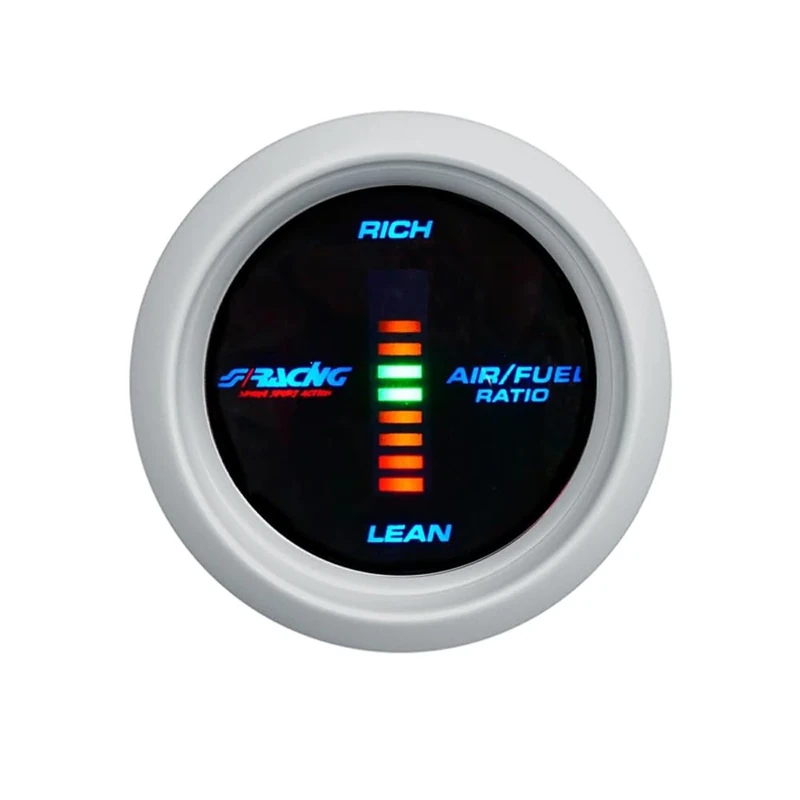 Simoni Racing AFR/D Digital Air-Fuel Ratio Gauge, Black Background