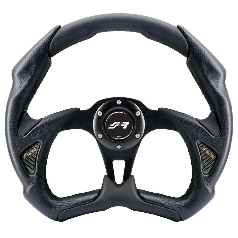Simoni Racing X5350PUN/P Universal Steering Wheel, Black