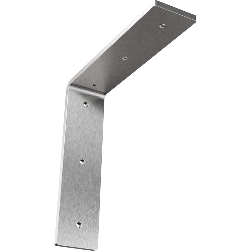 Ekena BKTM02X08X08HASS Steel W D x 8" H Hamilton Bracket, Stainless Steel, 2 Wx8 Dx8 H Inch - Image 1