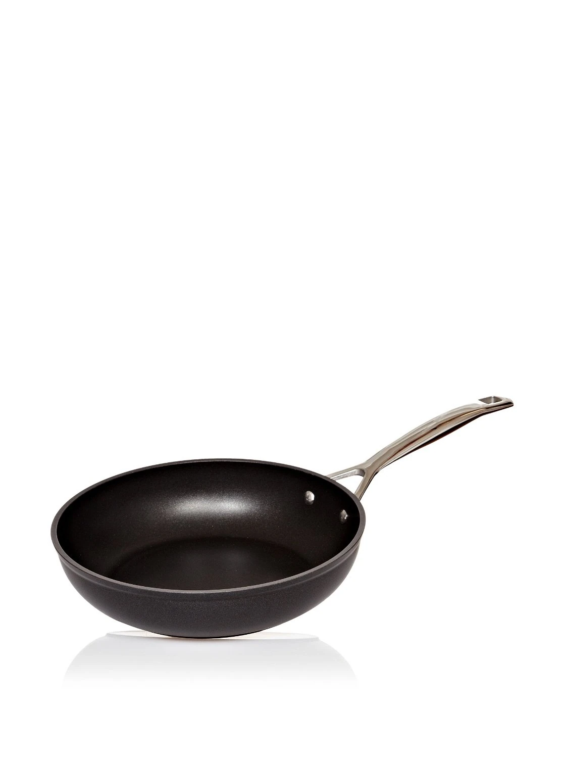 LE CREUSET Toughened Non-Stick Frying Pan with Lid, Cast Aluminium, Black, 26 cm