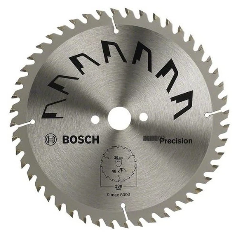 Bosch 1x Circular Saw Blade Precison (for Wood, Ø 216 x 2.5/1.5 x 30 mm, 48 Teeth, ATB, Accessories for Circular Saws)