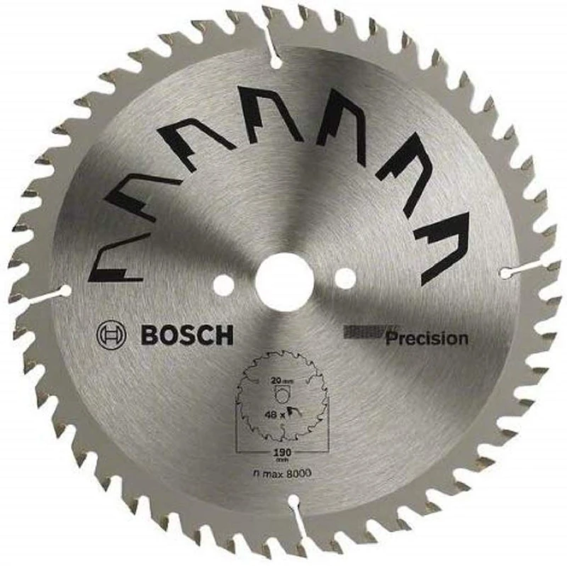Bosch 1x Circular Saw Blade Precison (for Wood, Ø 216 x 2.5/1.5 x 30 mm, 60 Teeth, ATB, Accessories for Circular Saws)