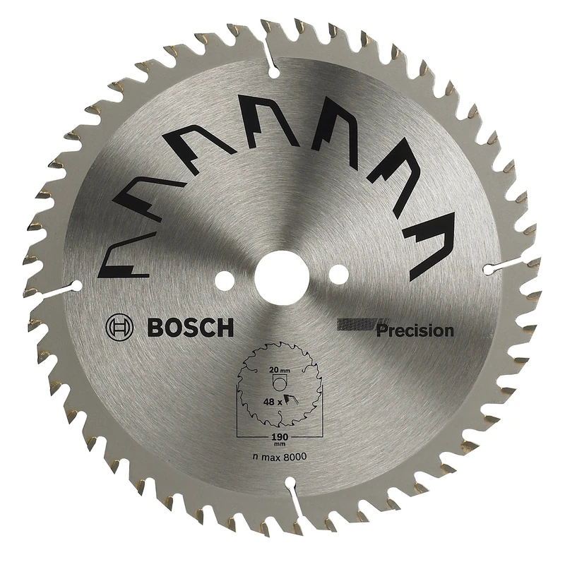 Bosch 1x Circular Saw Blade Precison (for Wood, Ø 315 x 3.2/2.2 x 30 mm, 48 Teeth, ATB, Accessories for Circular Saws)