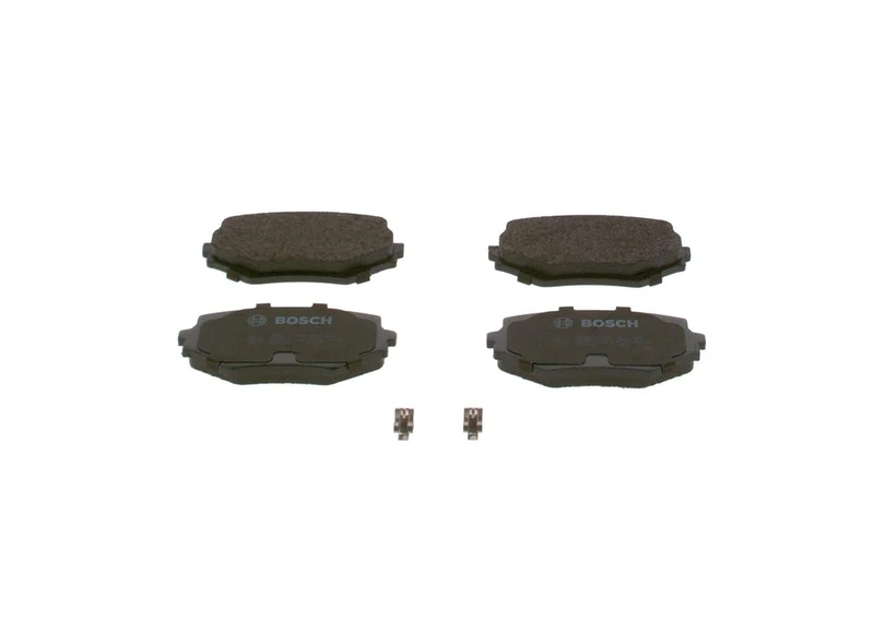 Bosch BP385 - Brake Pads Car Front Axle - Bosch Quality - Reduced Noise and Dust - ECE-R90 Certified - Copper-Free - 1 Set of 4 Pads