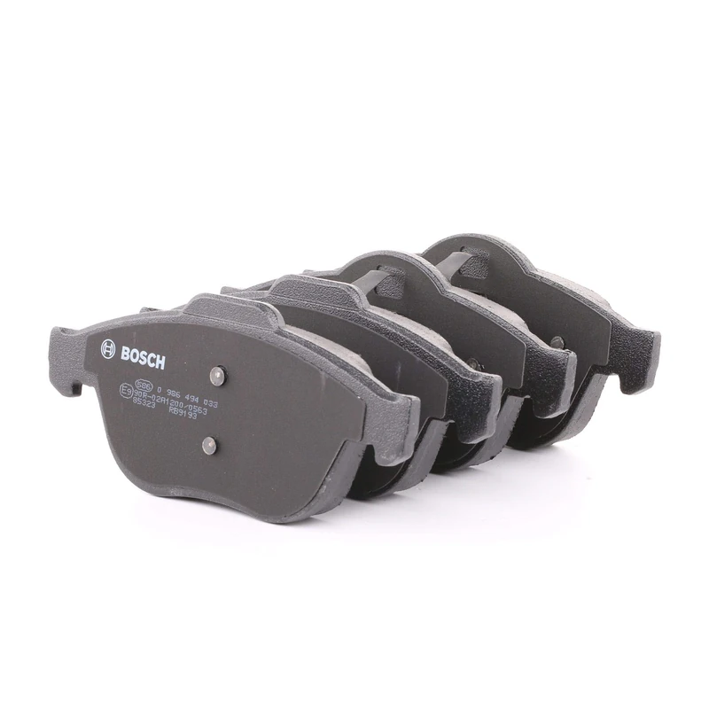 Bosch BP347 - Brake Pads Car Front Axle - Bosch Quality - Reduced Noise and Dust - ECE-R90 Certified - Copper-Free - 1 Set of 4 Pads