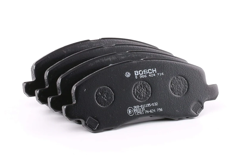 Bosch BP428 - Brake Pads Car Front Axle - Bosch Quality - Reduced Noise and Dust - ECE-R90 Certified - Copper-Free - 1 Set of 4 Pads