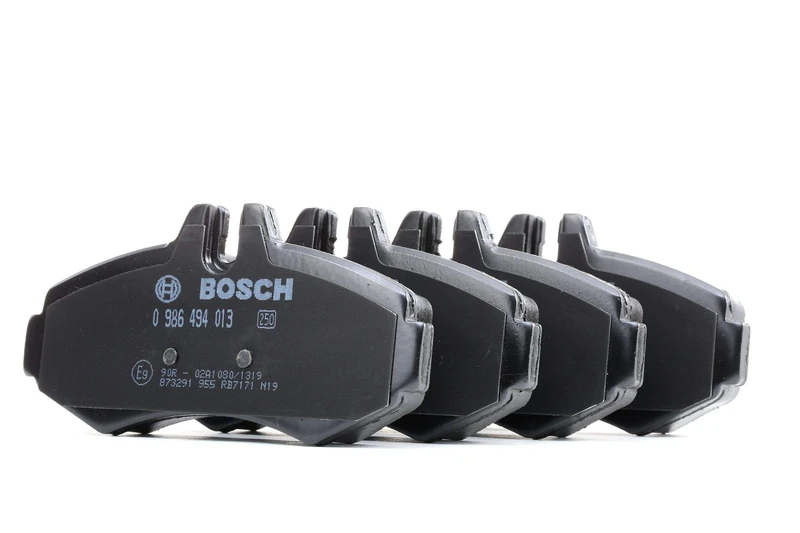 Bosch BP245 - Brake Pads Car Front Axle - Bosch Quality - Reduced Noise and Dust - ECE-R90 Certified - Copper-Free - 1 Set of 4 Pads