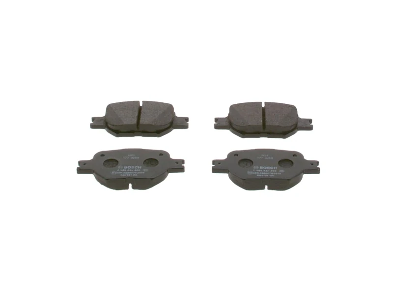Bosch BP946 - Brake Pads Car Front Axle - Bosch Quality - Reduced Noise and Dust - ECE-R90 Certified - Copper-Free - 1 Set of 4 Pads
