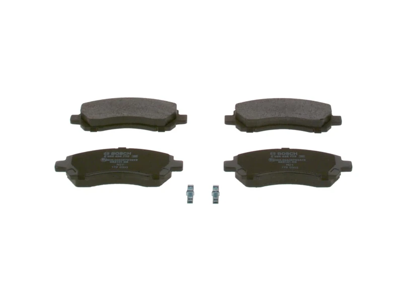 Bosch BP476 - Brake Pads Car Front Axle - Bosch Quality - Reduced Noise and Dust - ECE-R90 Certified - Copper-Free - 1 Set of 4 Pads