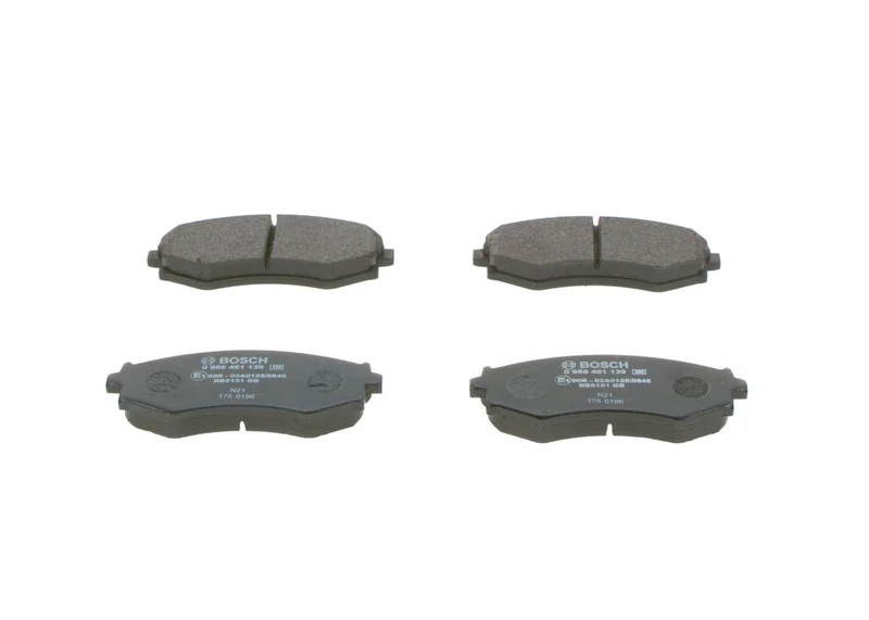 Bosch BP588 - Brake Pads Car Front Axle - Bosch Quality - Reduced Noise and Dust - ECE-R90 Certified - Copper-Free - 1 Set of 4 Pads