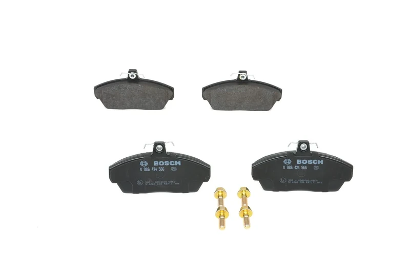 Bosch BP313 - Brake Pads Car Front Axle - Bosch Quality - Reduced Noise and Dust - ECE-R90 Certified - Copper-Free - 1 Set of 4 Pads - With Accessories