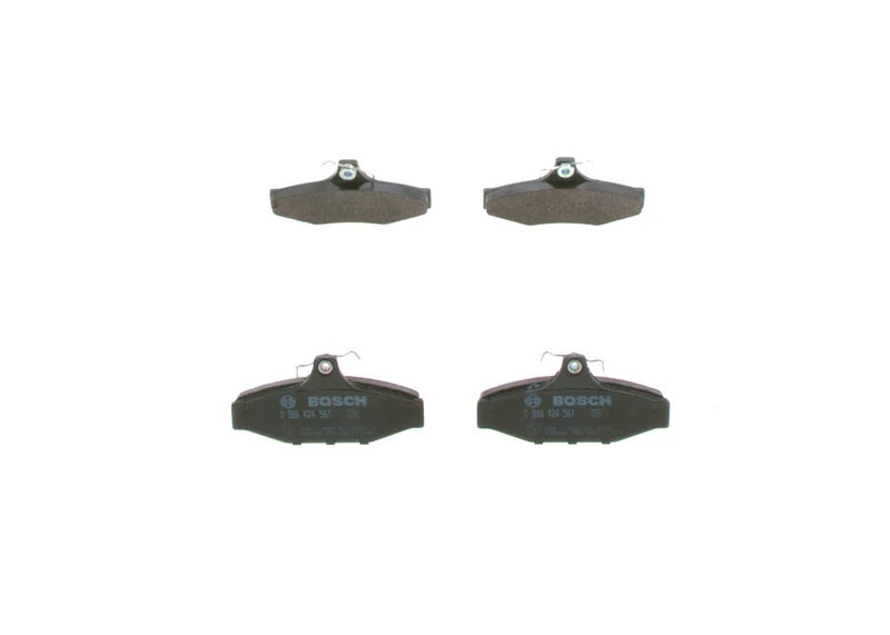Bosch BP309 - Brake Pads Car Rear Axle - Bosch Quality - Reduced Noise and Dust - ECE-R90 Certified - Copper-Free - 1 Set of 4 Pads - With Accessories