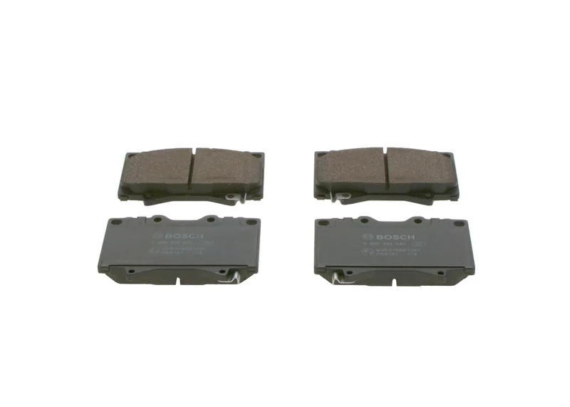 Bosch BP357 - Brake Pads Car Front Axle - Bosch Quality - Reduced Noise and Dust - ECE-R90 Certified - Copper-Free - 1 Set of 4 Pads
